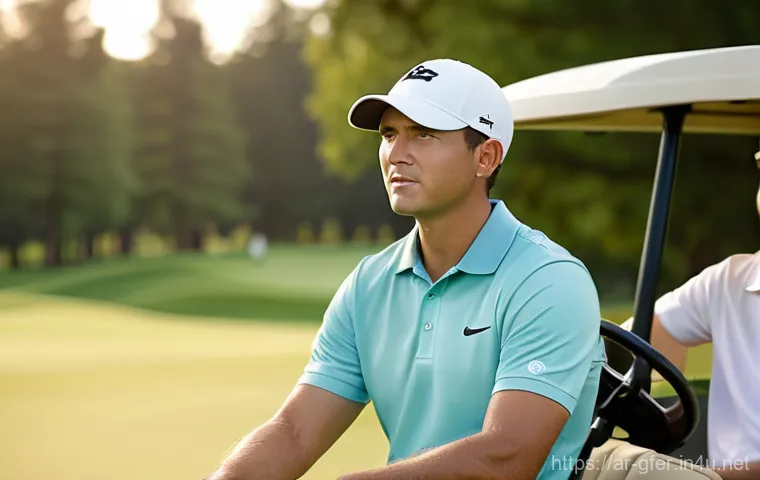 골프 레슨 후 고객 피드백 활용 - **Prompt:** A high-definition, professional photograph inside a modern golf training facility. A mal...